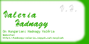valeria hadnagy business card